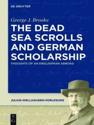 cover image of The Dead Sea Scrolls and German Scholarship